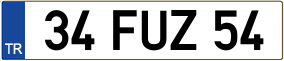 Trailer License Plate